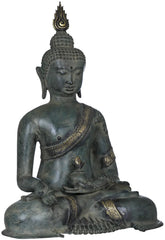 Indian Buddha Tibetan Buddhist Buddha In Brass Statue