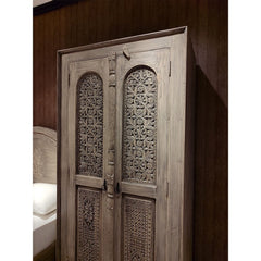 Indian Hand Carved Solid Wooden Cupboard Wardrobe D29