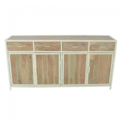 Angle Industrial Metal And Timber Sideboard Buffet Large XL