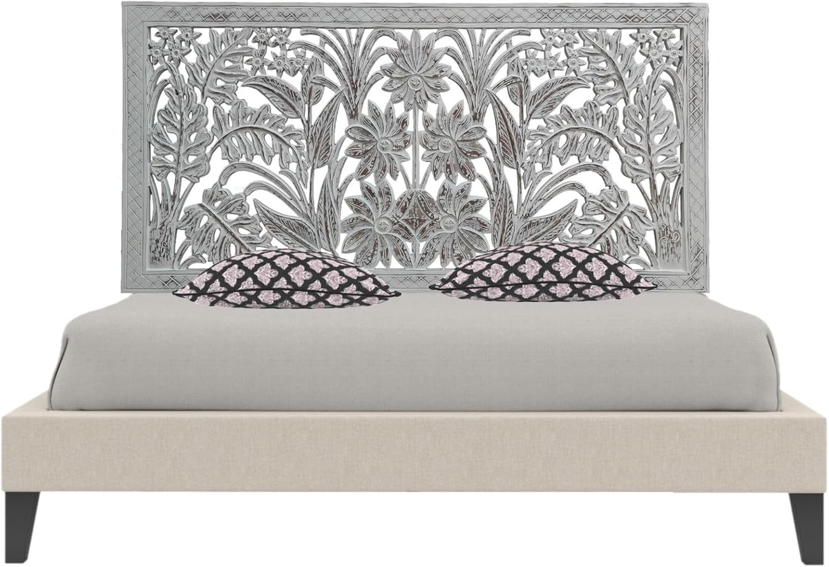 Hand Carved King Size Bed Headboard Bed Head H28