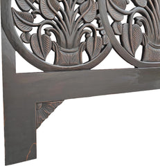 Hand Carved King Size Bed Headboard Bed Head H8