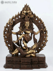Indian Lord Nataraja Shiva Brass Statue