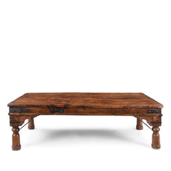 Takhat Indian Hand Carved Solid Wood Coffee Table C57