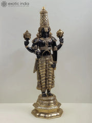 Indian Lord Tirupati Balaji Brass Statue