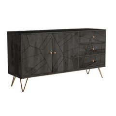 The Attic Oslo Solid Wood Sideboard Walnut