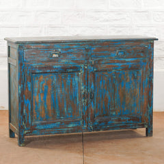 Rustica Vintage Reclaimed Wood Sideboard Blue