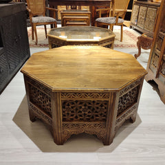 Indian Hand Carved Jali Solid Wood Coffee Table C19