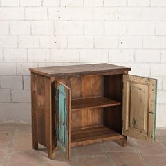 Vintage Reclaimed Wood Rustic Cabinet