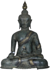 Indian Buddha Tibetan Buddhist Buddha In Brass Statue