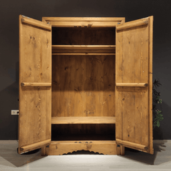 Indian Hand Carved Solid Wooden Cupboard Wardrobe D30