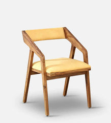 The Gileteen Solid Wood Armchair for Dining & Living Room Teak Wood