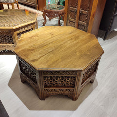 Indian Hand Carved Jali Solid Wood Coffee Table C19