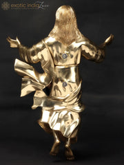 Wall Hanging Jesus Christ Idol In Brass Statue