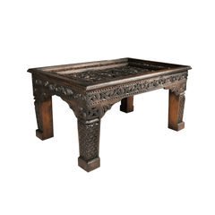 Indian Hand Carved Solid Wood Coffee Table C46