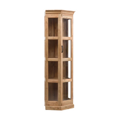 The Attic Ines Solid Wood Bookshelf and Kitchen Cabinet Natural