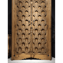 Indian Hand Carved Solid Wooden Cupboard Wardrobe D31