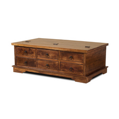 The Attic Leamington Solid Wood Storage Chest Honey