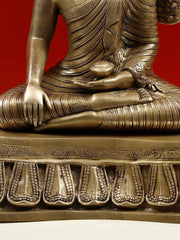 Indian Buddha Idol Under the Tree of Life Buddha In Brass Statue