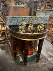 Antique Indian Brass Work Rajasthan Console Table
