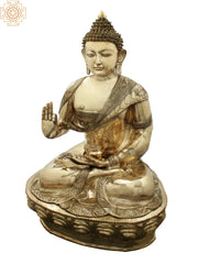 Indian Gautam Buddha Buddhist Buddha In Brass Statue