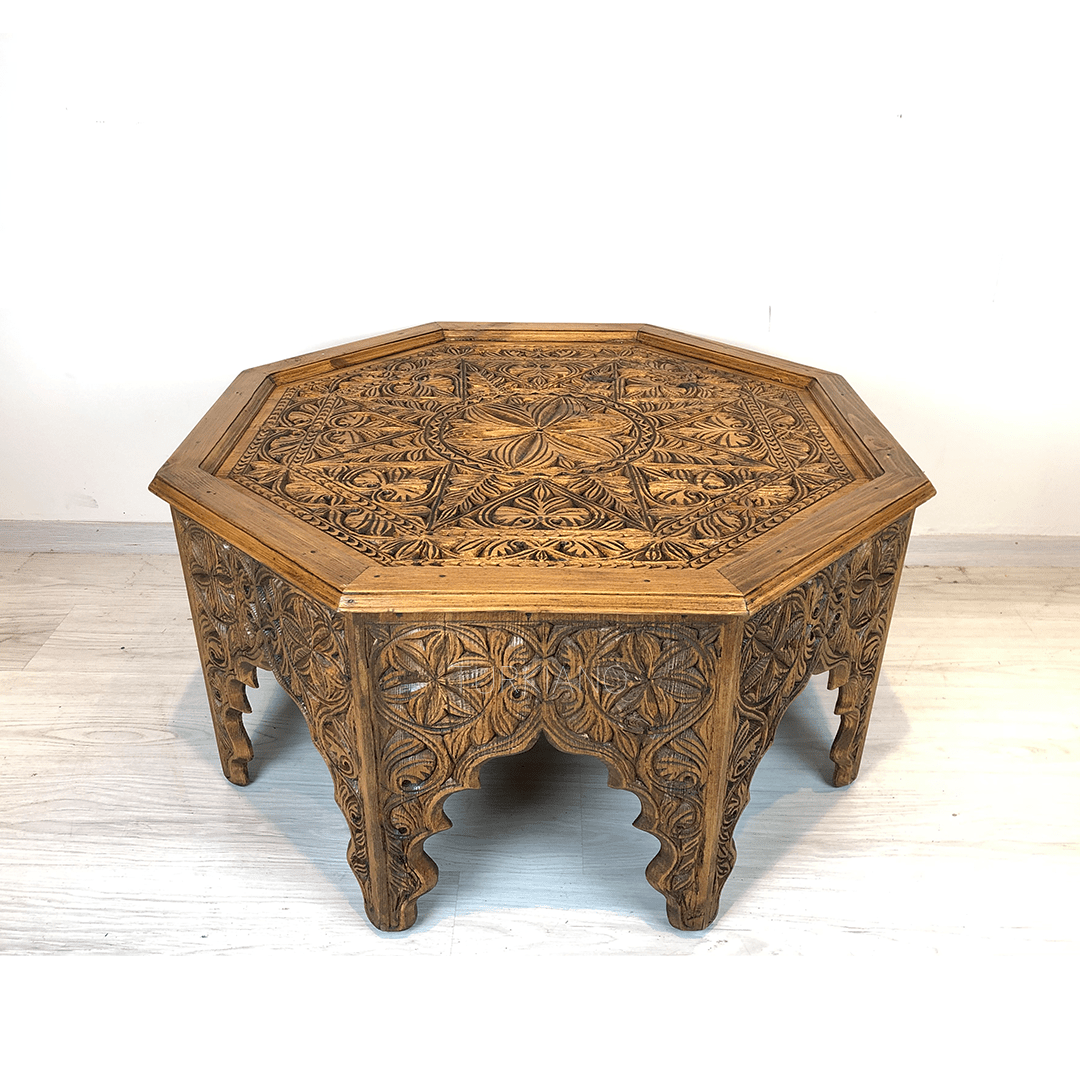 Indian Hand Carved Solid Wood Coffee Table C47