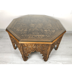 Indian Hand Carved Solid Wood Coffee Table C47