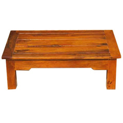 Avalon Handcrafted Rectangular Solid Wood Coffee Table Honey