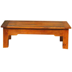 Avalon Handcrafted Rectangular Solid Wood Coffee Table Honey