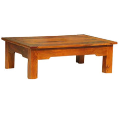 Avalon Handcrafted Rectangular Solid Wood Coffee Table Honey