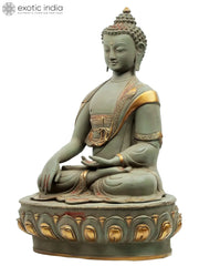 Indian Buddha Tibetan Buddhist Buddha In Brass Statue