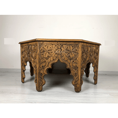 Indian Hand Carved Solid Wood Coffee Table C47