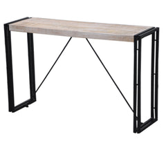 Barn wood Industrial Console Table-Whitewash-150-35-45 CM