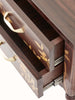 Indian Hand Carved Solid Wood Inlay Bedside Table 75