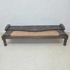 Mughal Garden Hand Carved Balinese Daybed Chocolate XL