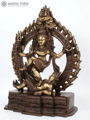 Indian Lord Nataraja Shiva Brass Statue