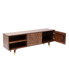 The Attic Antony TV Unit Cabinet Honey