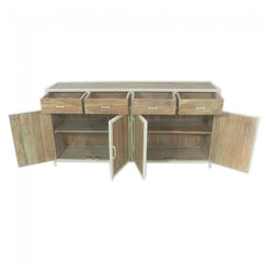 Angle Industrial Metal And Timber Sideboard Buffet Large XL