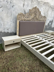 Indian Hand Carved Solid Wood Bed Frame 193