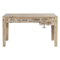 The Attic Duns Solid Wood Study Table Natural