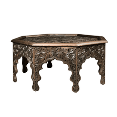Indian Hand Carved Solid Wood Coffee Table C48
