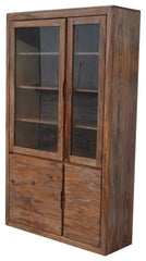 MADE TO ORDER Avalon Solid Wood Display Large Cabinet 120x40x200 cm