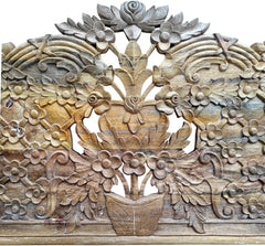 Hand Carved King Size Bed Headboard Bed Head H1