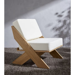 The Gileteen Wooden Sheesham Wood Arm Chair for for Balcony and Living Room