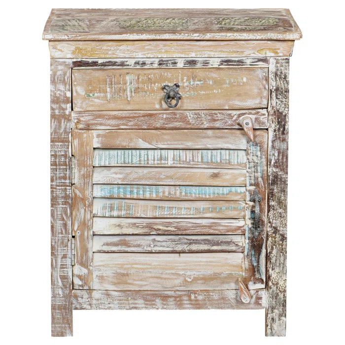 SALVAGE Reclaimed Wooden  Rustic  Bedside Table 19