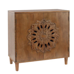 Indian Handmade Solid Wood Carved Cabinet