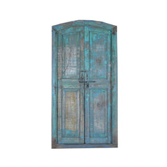 Indian Vintage Antique Hand Carved Reclaimed Teak Wood Door 90