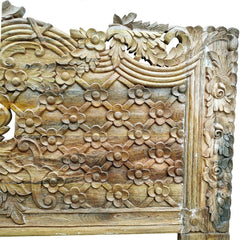 Hand Carved King Size Bed Headboard Bed Head H1