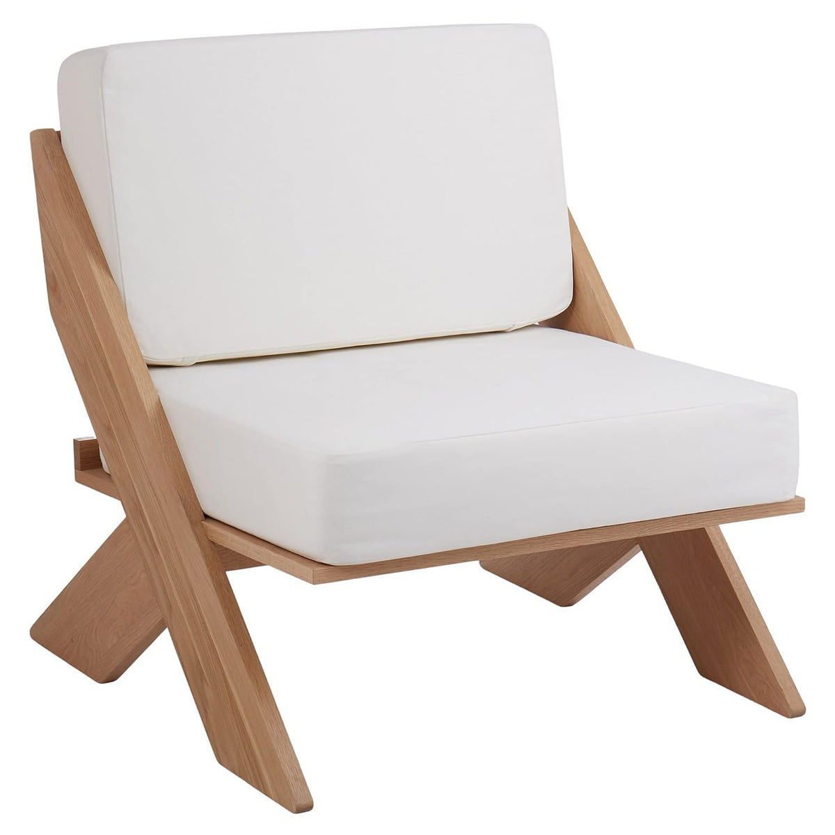 The Gileteen Wooden Sheesham Wood Arm Chair for for Balcony and Living Room