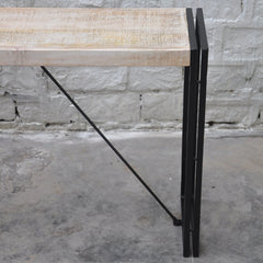 Barn wood Industrial Console Table