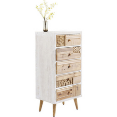 The Attic Duns Wooden Chest of Drawer White